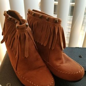 Moccasin Ankle Boots